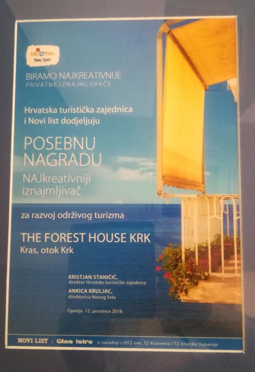 The Forest House Krk 1 Kras المظهر الخارجي الصورة